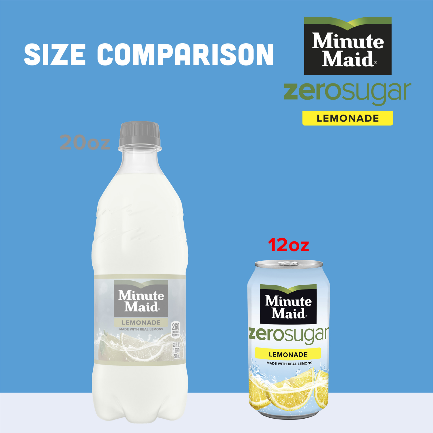 slide 4 of 8, Minute Maid Zero Sugar Lemonade Fridge Pack Cans, 12 fl oz, 12 Pack, 12 ct