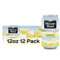 Minute Maid Zero Sugar Lemonade Fridge Pack Cans, 12 fl oz, 12 Pack