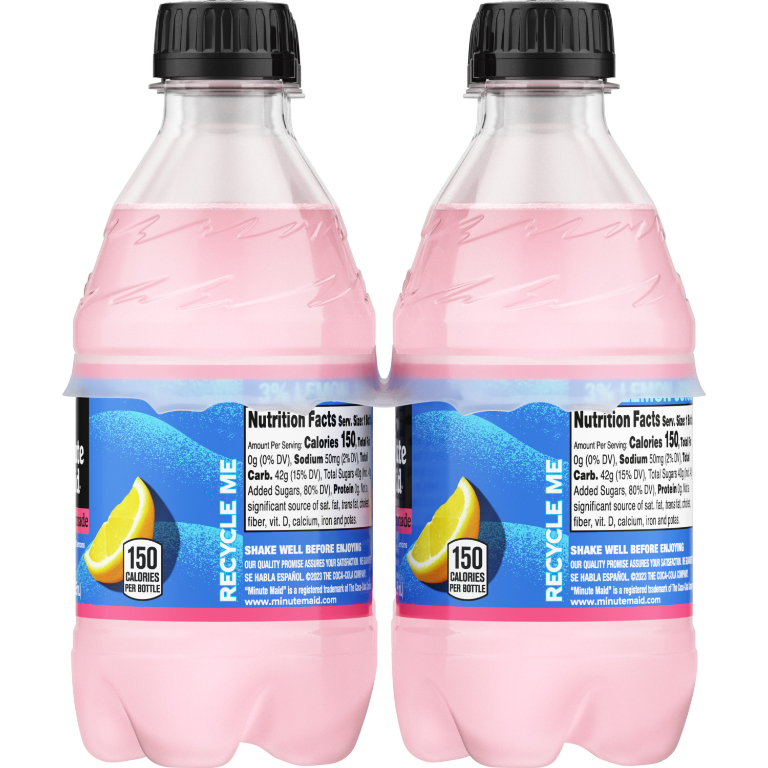 slide 6 of 6, Minute Maid Pink Lemonade Bottles, 12 fl oz, 6 Pack, 6 ct