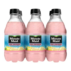 Minute Maid Pink Lemonade Bottles, 12 fl oz, 6 Pack
