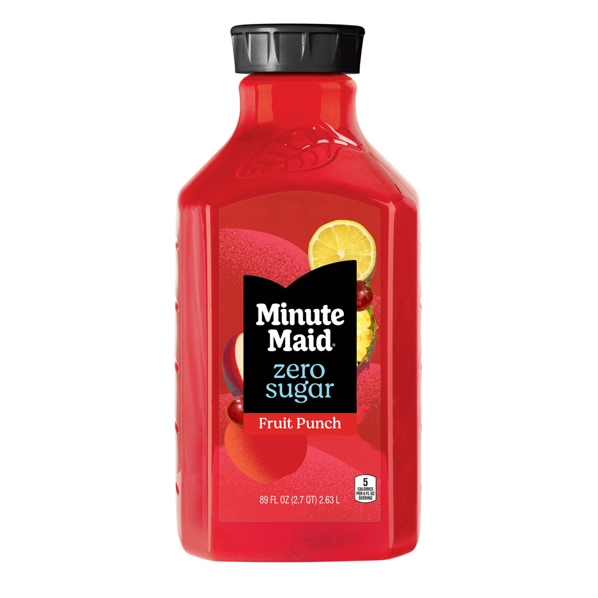 slide 1 of 2, Minute Maid Zero Sugar Fruit Punch Bottle, 89 fl oz, 89 fl oz