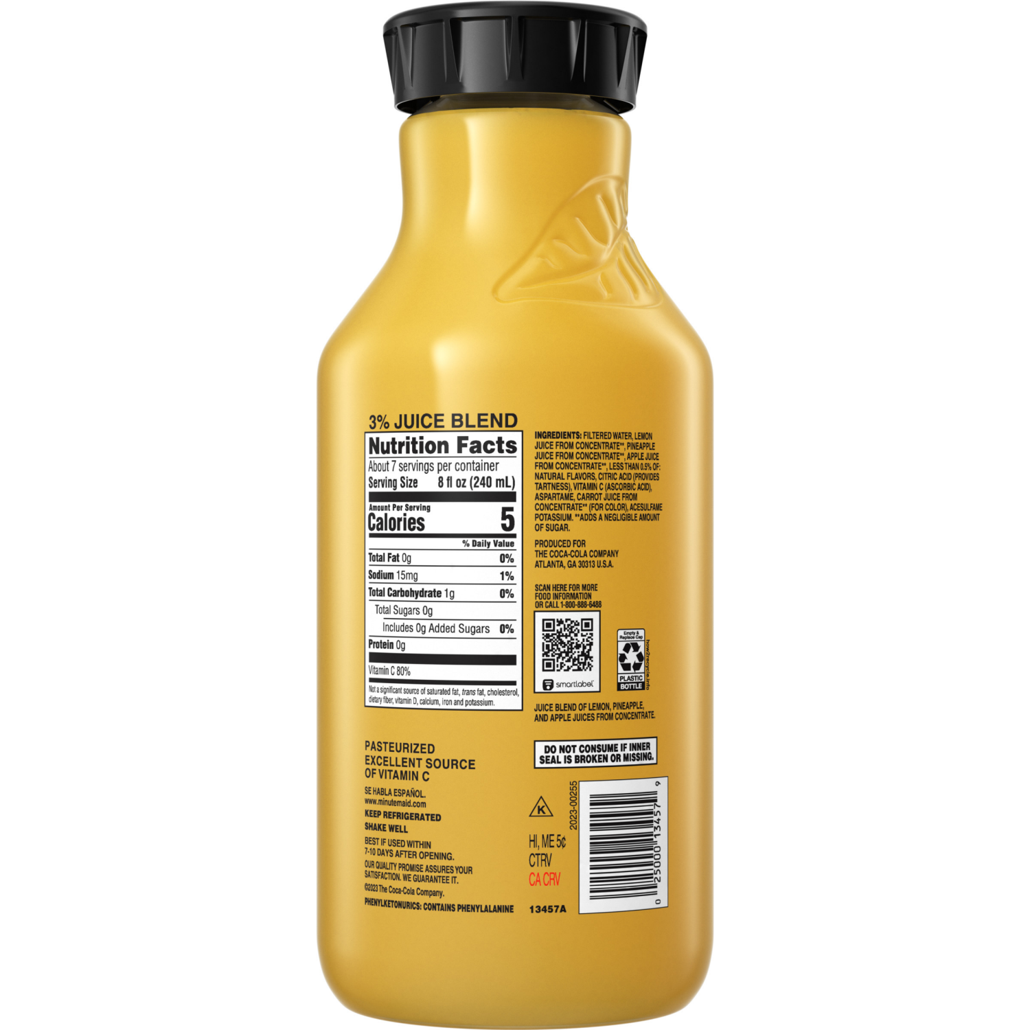 slide 2 of 7, Minute Maid Zero Sugar Pineapple Juice, 52 fl oz