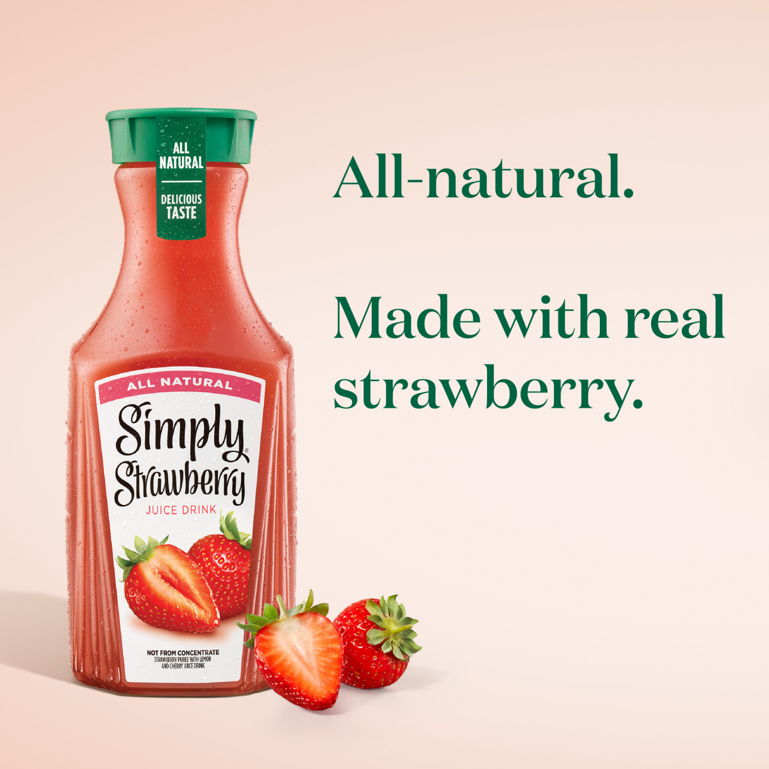 slide 5 of 6, Simply All Natural Juice Drink Strawberry - 52 fl oz, 52 fl oz