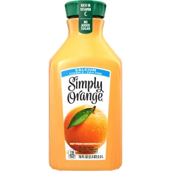 Simply Beverages Orange Pulp Free Juice with Calcium and Vitamin D - 76 fl oz
