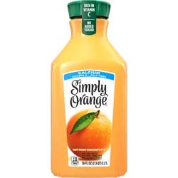 Simply Beverages Orange Pulp Free Juice with Calcium and Vitamin D - 76 fl oz