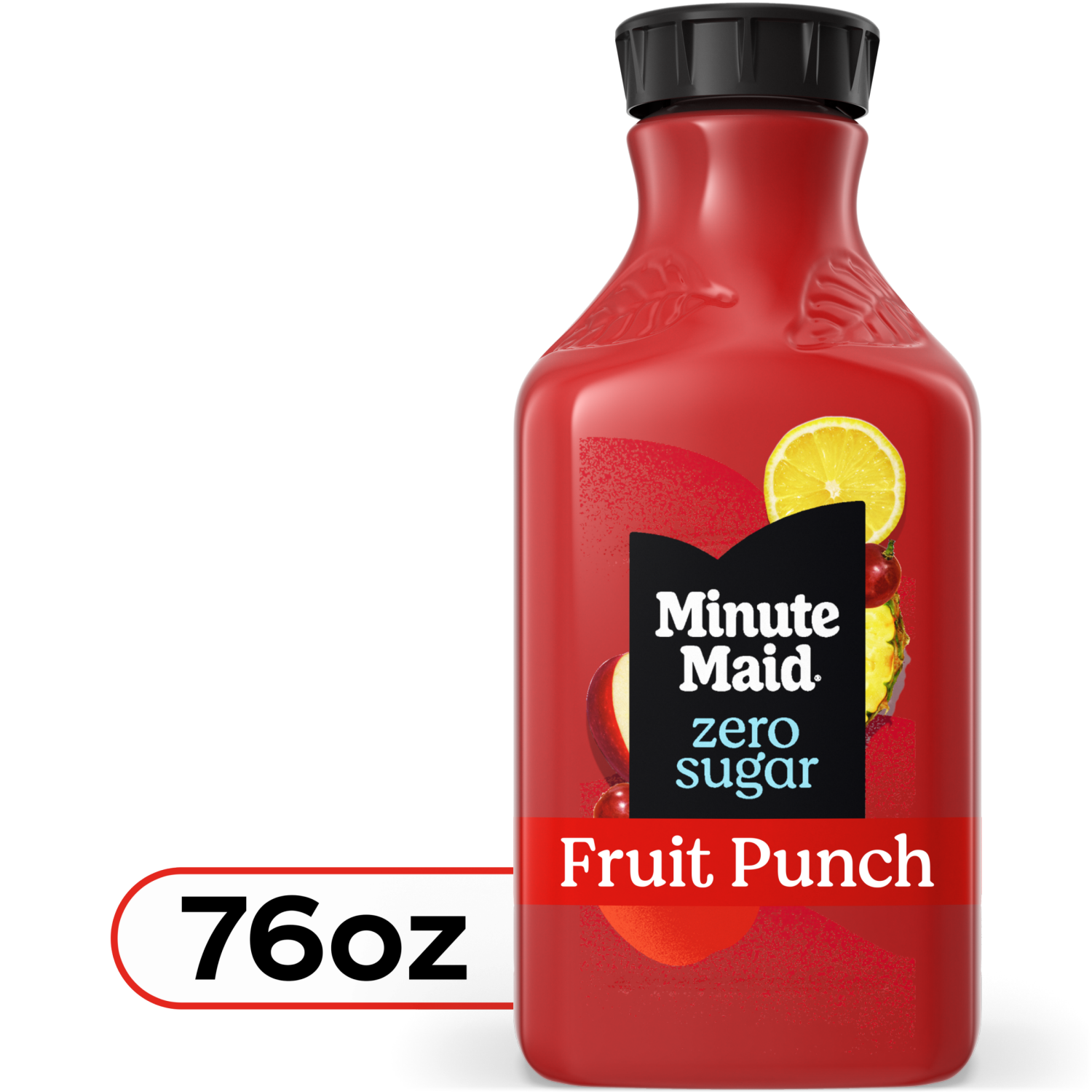 slide 1 of 5, Minute Maid Zero Sugar Fruit Punch Bottle, 76 fl oz, 76 fl oz