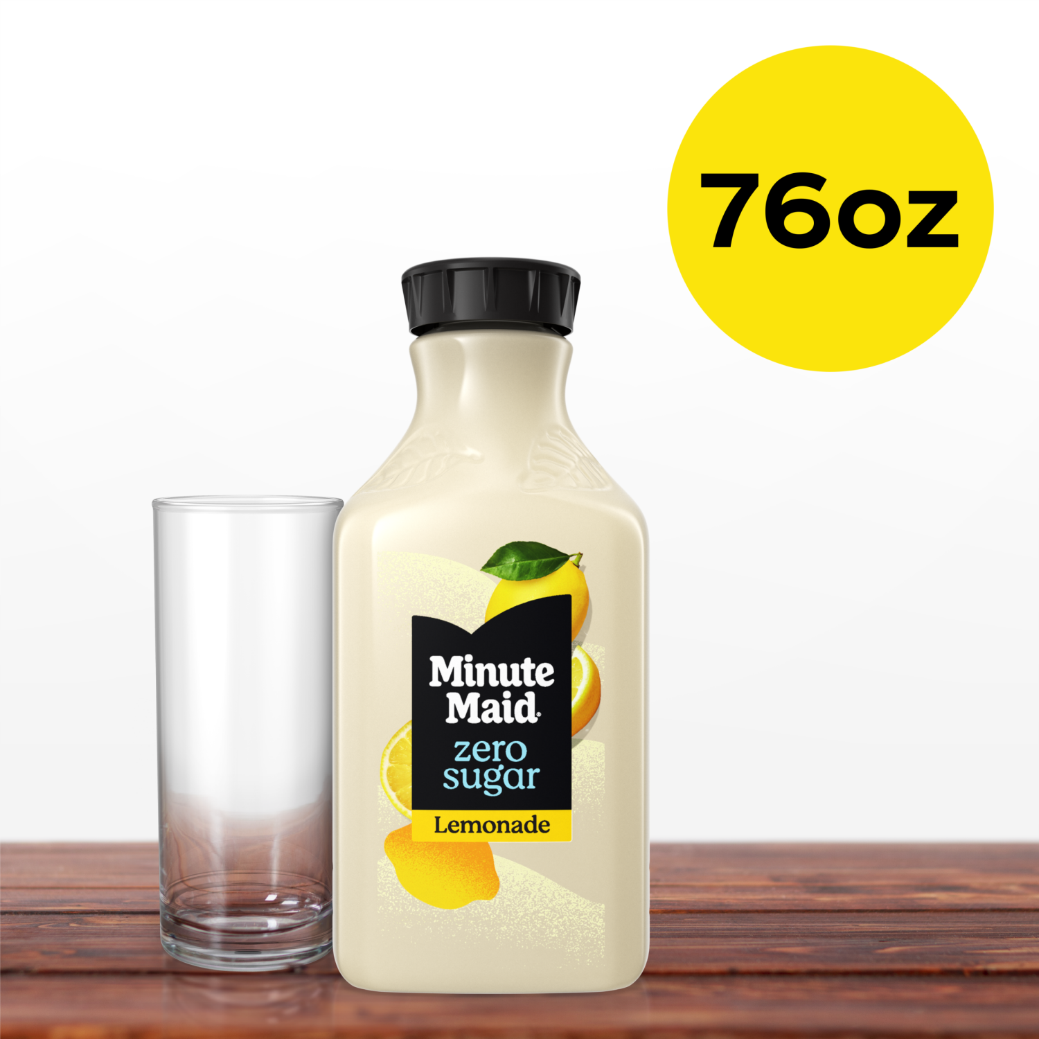 slide 5 of 5, Minute Maid Zero Sugar Lemonade Bottle, 76 fl oz, 76 fl oz