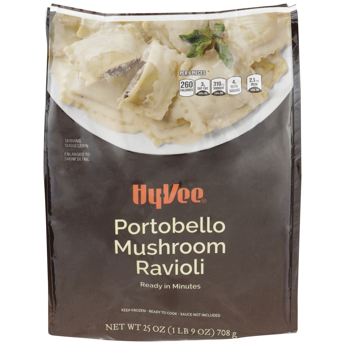 slide 1 of 1, Hy-vee Portobello Mushroom Ravioli, 25 oz
