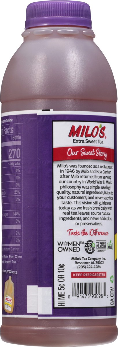 slide 5 of 9, Milo's Tea, 20 oz