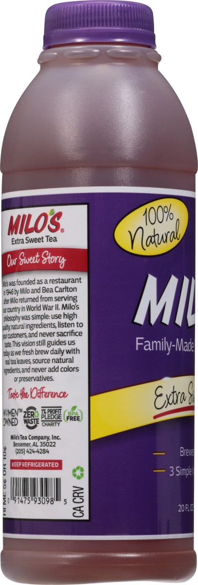 slide 2 of 9, Milo's Tea, 20 oz