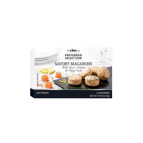 slide 1 of 1, Lidl Preferred Selection frozen savory macarons, 4.76 oz