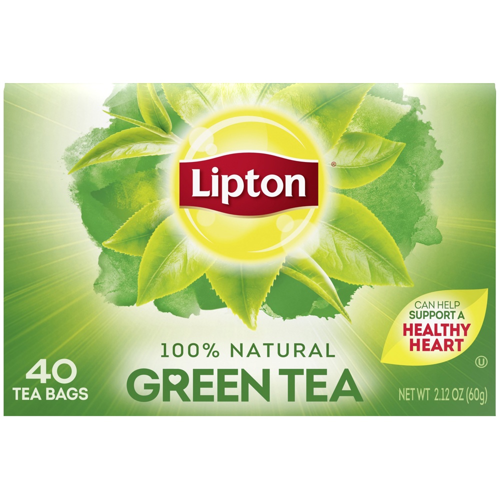 slide 3 of 5, Lipton Green Tea Bags, 40 ct