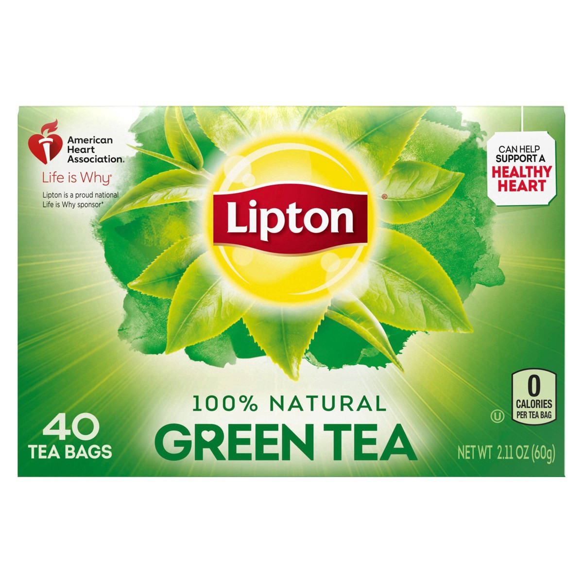 slide 36 of 65, Lipton Green Natural Tea Bags- 2.12 oz, 2.12 oz