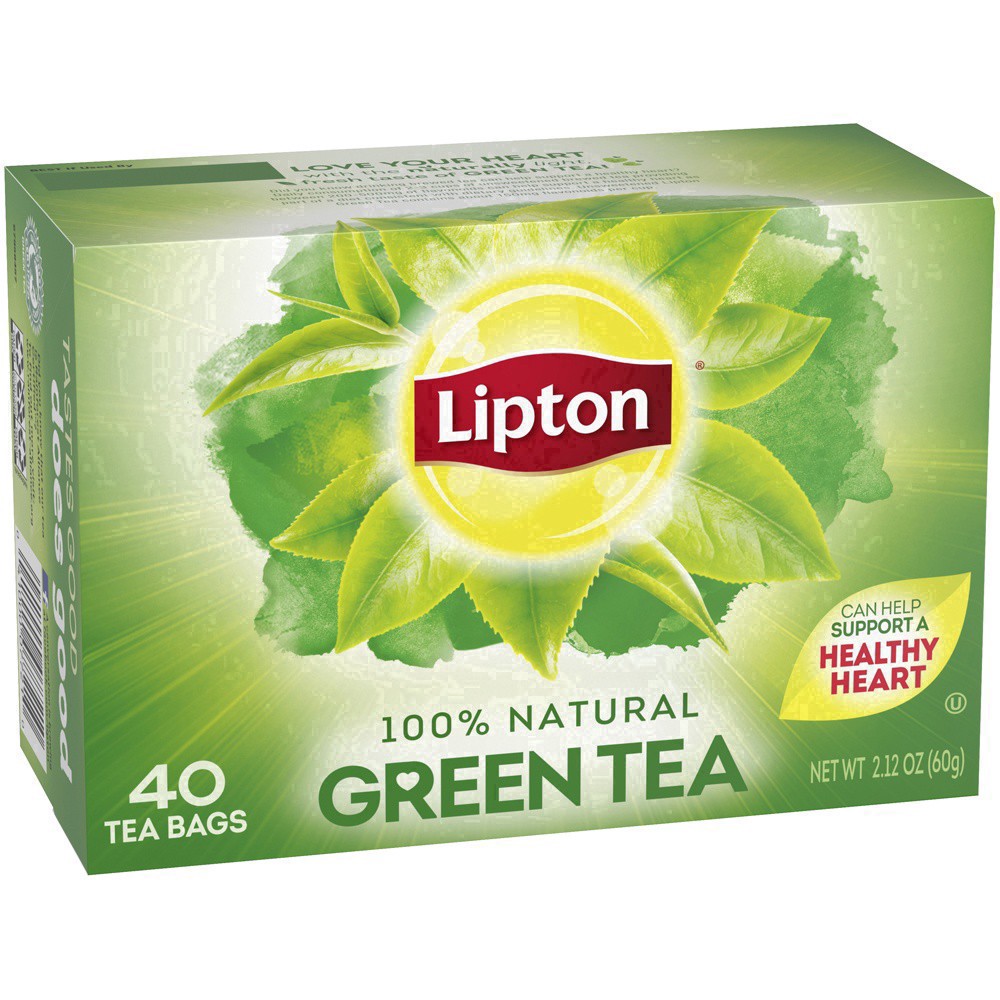 slide 27 of 65, Lipton Green Natural Tea Bags - 40ct, 2.12 oz