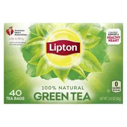 Lipton Green Natural Tea Bags- 2.12 oz