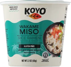 Koyo Wakame Miso Rice Ramen Noodle Soup 2.1 oz