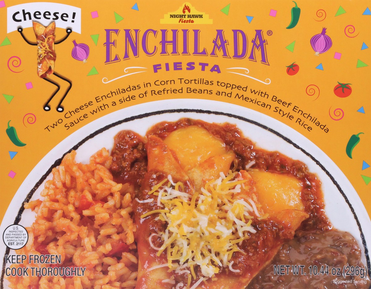 slide 6 of 14, Night Hawk Cheese with Beef Sauce Enchilada Fiesta 10.80 oz, 10.44 oz