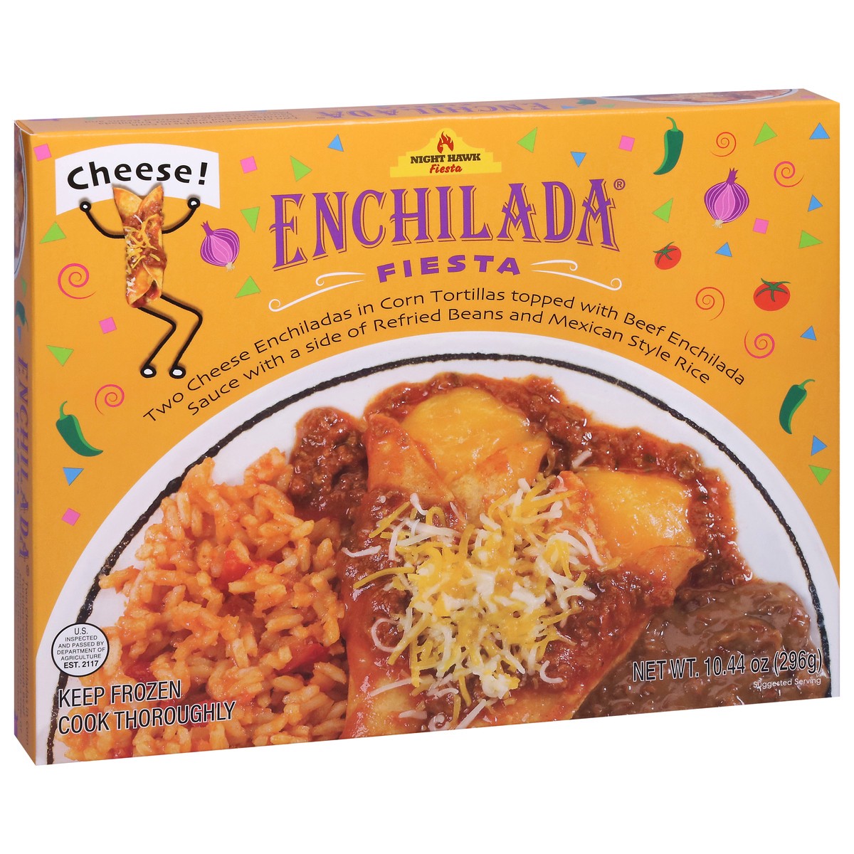 slide 12 of 14, Night Hawk Cheese with Beef Sauce Enchilada Fiesta 10.80 oz, 10.44 oz