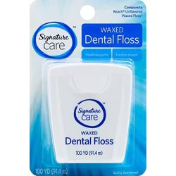 Signature Select/care Dental Floss Waxed - Each