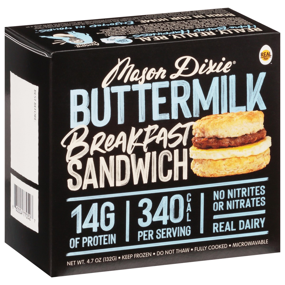 slide 6 of 13, Mason Dixie Biscuits Buttermilk Breakfast Sandwich 4.7 oz, 4.7 oz