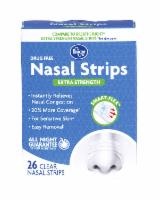 slide 1 of 1, Kroger Extra Strength Clear Nasal Strips, 26 ct