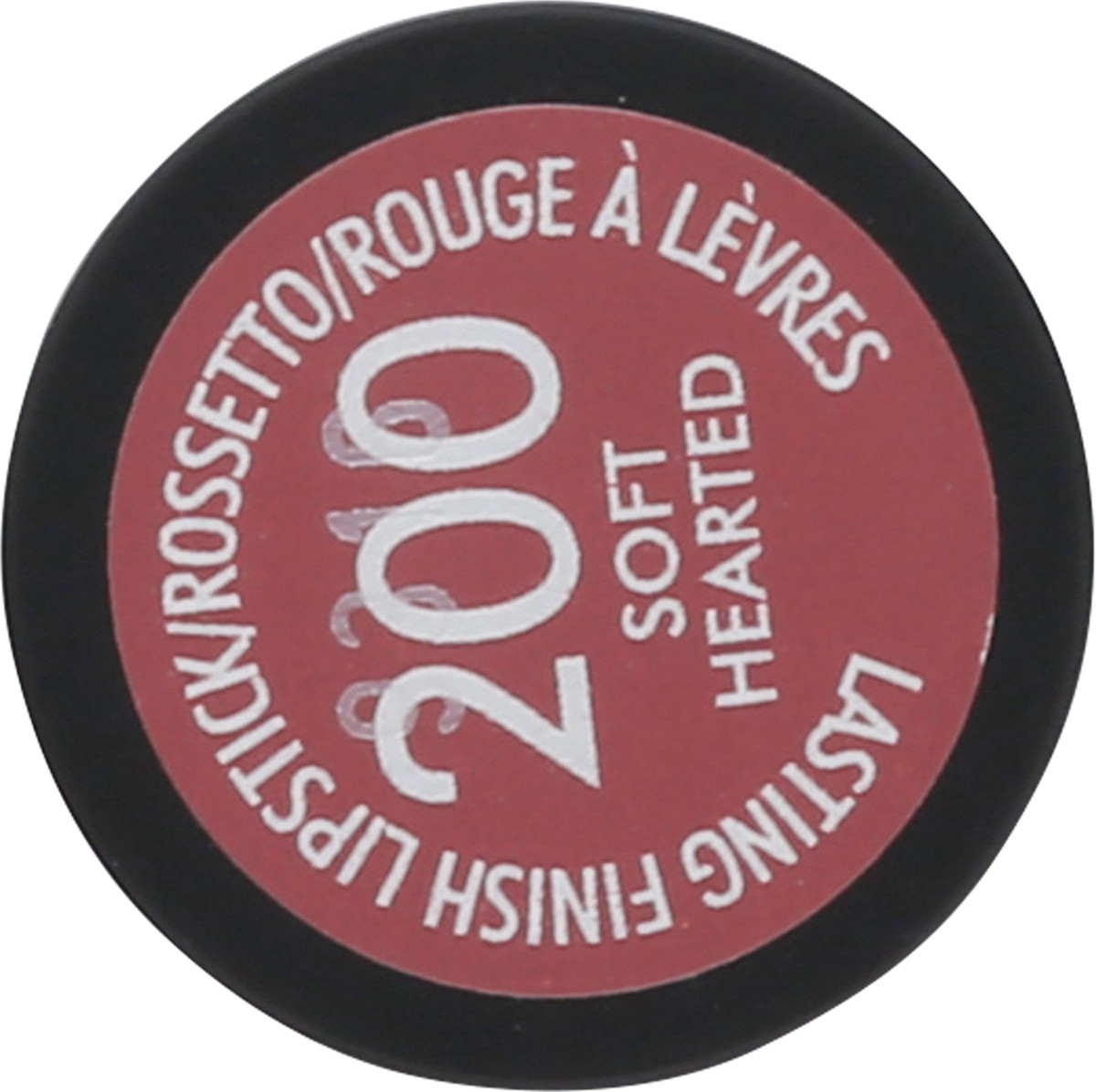 slide 6 of 9, COTY RIMMEL LONDON Rimmel Lasting Finish Lipstick - Up to 8 Hours of Intense Lip Color with Color Protect Technology and Exclusive Black Diamond Complex - 200 Soft Hearted, .14oz, 0.14 oz