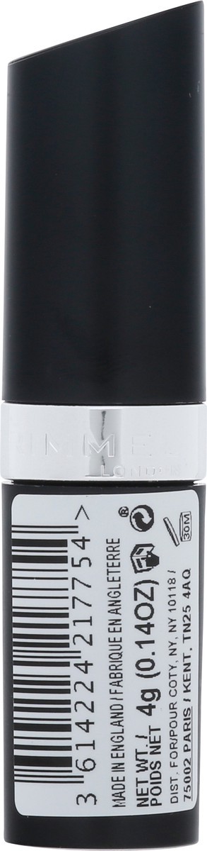 slide 7 of 9, COTY RIMMEL LONDON Rimmel Lasting Finish Lipstick - Up to 8 Hours of Intense Lip Color with Color Protect Technology and Exclusive Black Diamond Complex - 200 Soft Hearted, .14oz, 0.14 oz