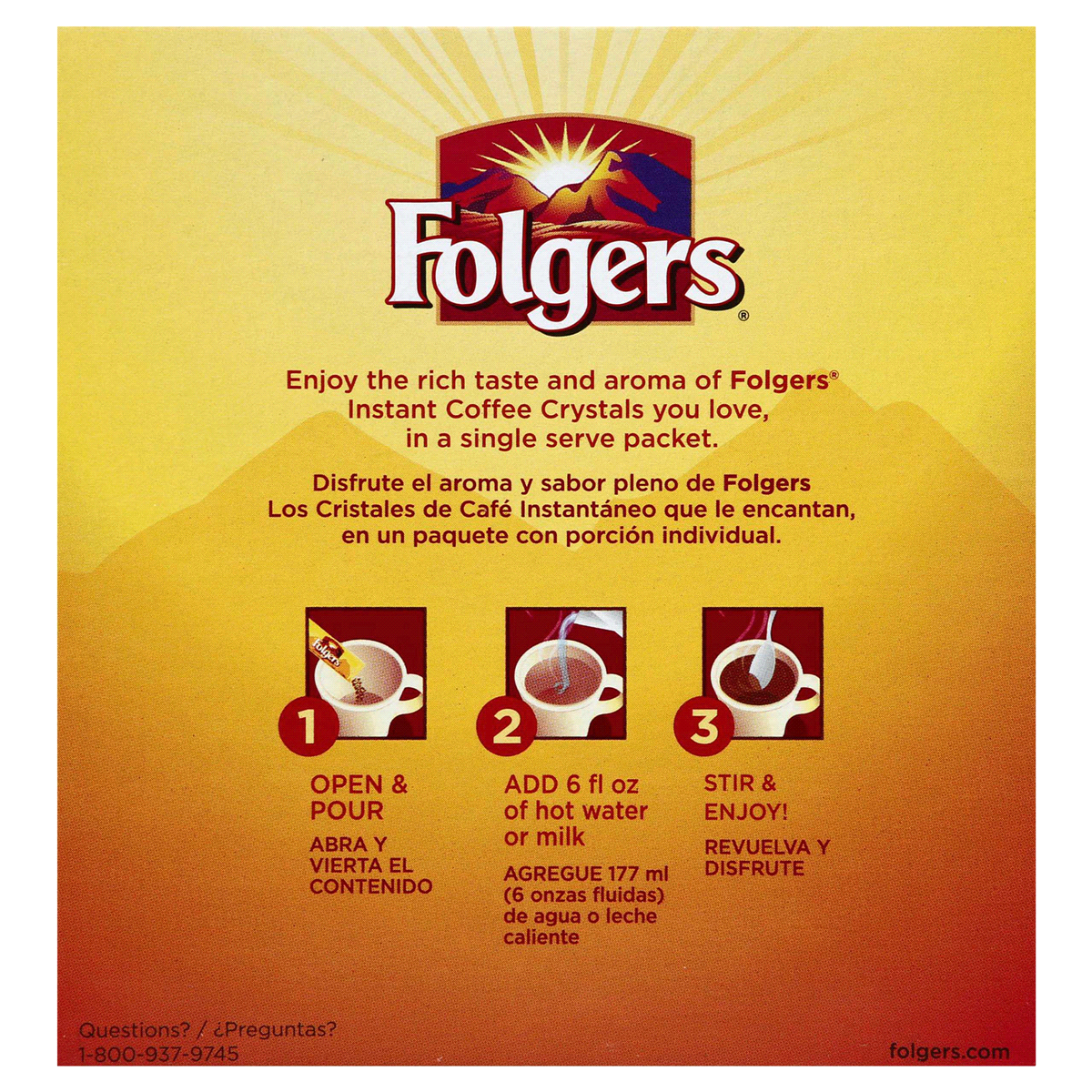 slide 2 of 2, Folgers Classic Roast Single Serve Packets, 24 ct