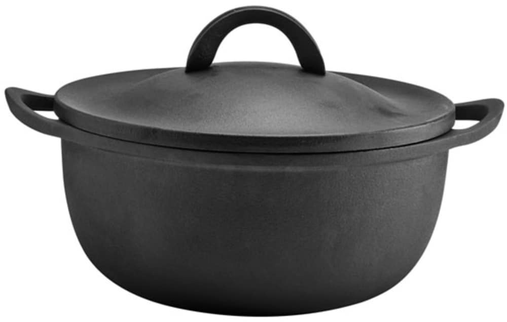 slide 1 of 1, Dash of That Rust-Resistant Cast Iron Dutch Oven With Lid - Black, 5.5 qt