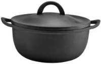 Dash of That Rust-Resistant Cast Iron Dutch Oven With Lid - Black