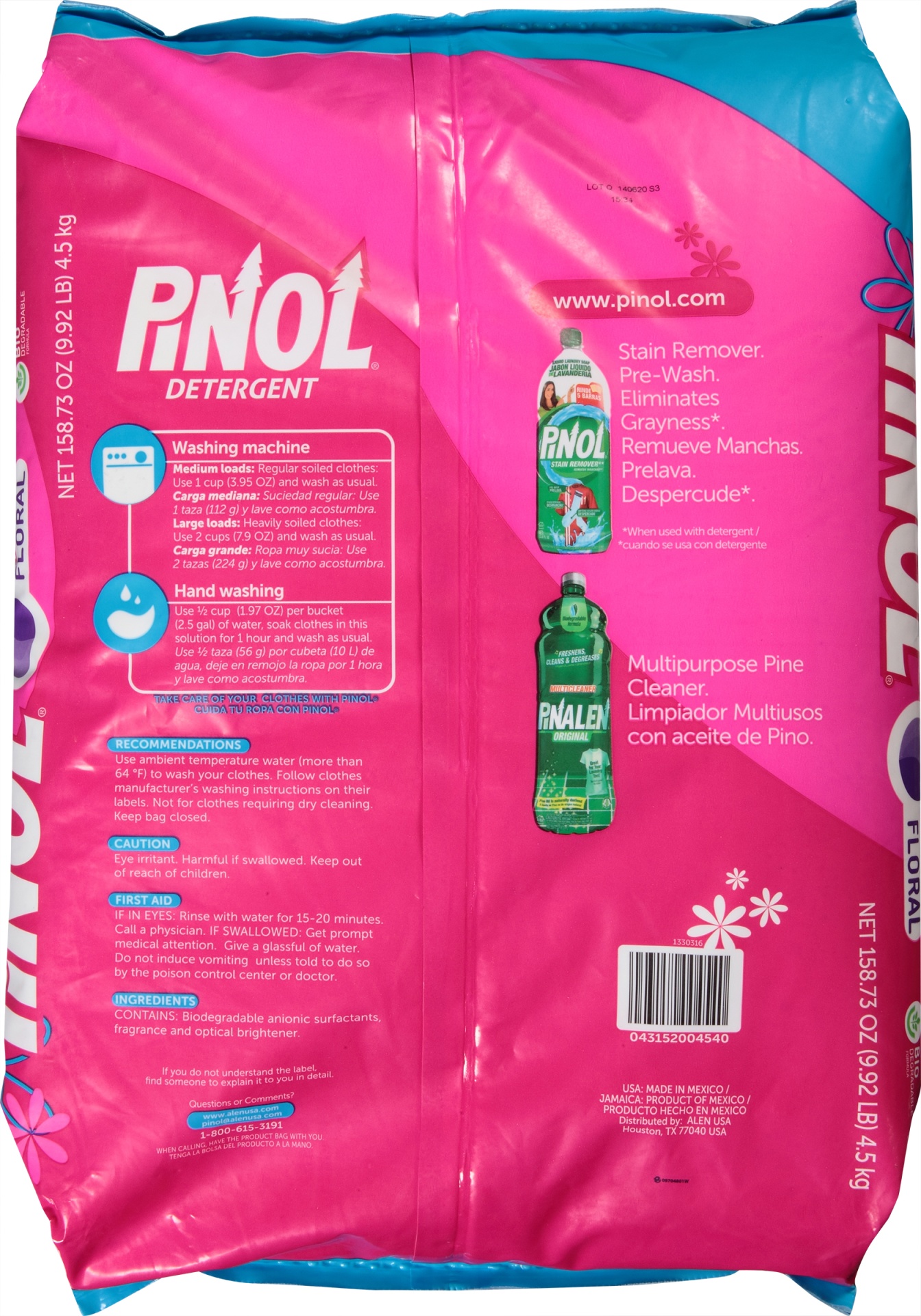 slide 4 of 5, Pinol Floral Detergent 158.73 oz, 158.73 oz