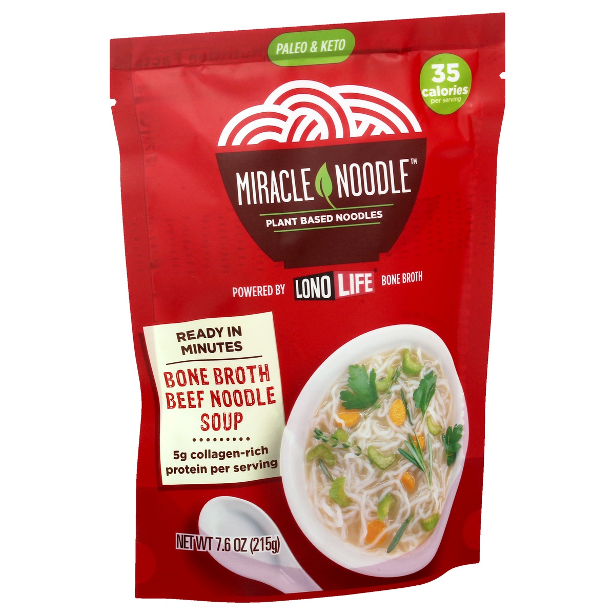 slide 2 of 9, Miracle Noodle Bone Broth Beef Noodle Soup 7.6 oz,