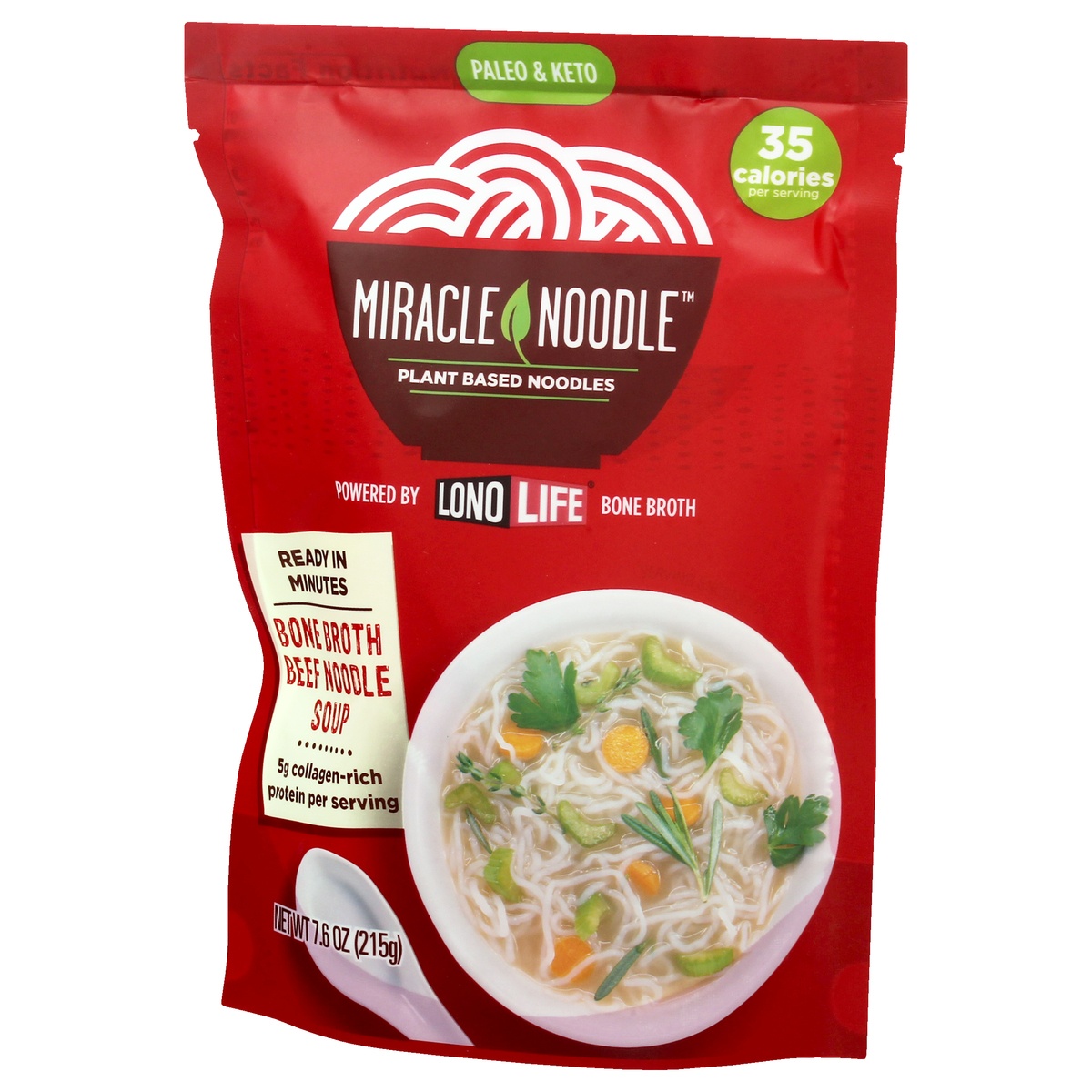 slide 3 of 9, Miracle Noodle Bone Broth Beef Noodle Soup 7.6 oz,
