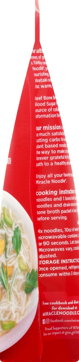 slide 8 of 9, Miracle Noodle Bone Broth Beef Noodle Soup 7.6 oz,