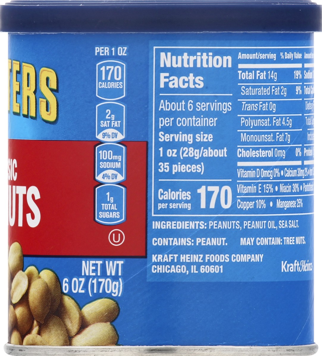 slide 11 of 14, Planters Peanuts, 6 oz