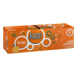 Brookshire's Blast Soda Orange - 12 ct; 12 fl oz