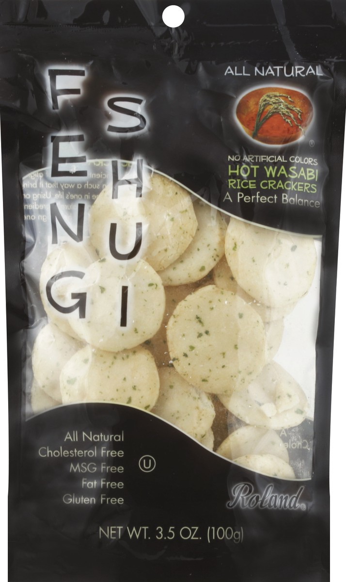 slide 2 of 2, Feng Shui Hot Wasabi Rice Crackers, 3.5 oz