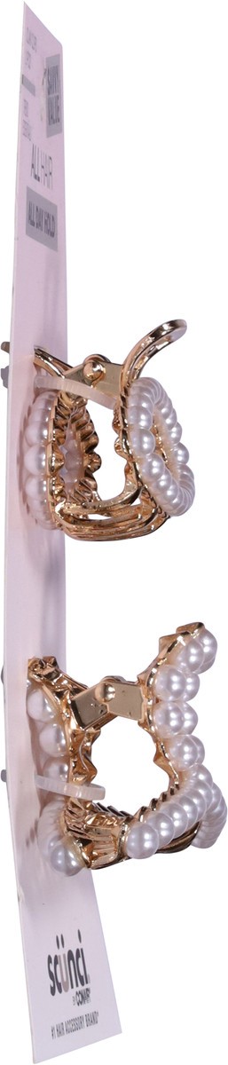 slide 3 of 12, scünci Trend Essentials Claw Clips Savvy Value 2 Each, 2 ct