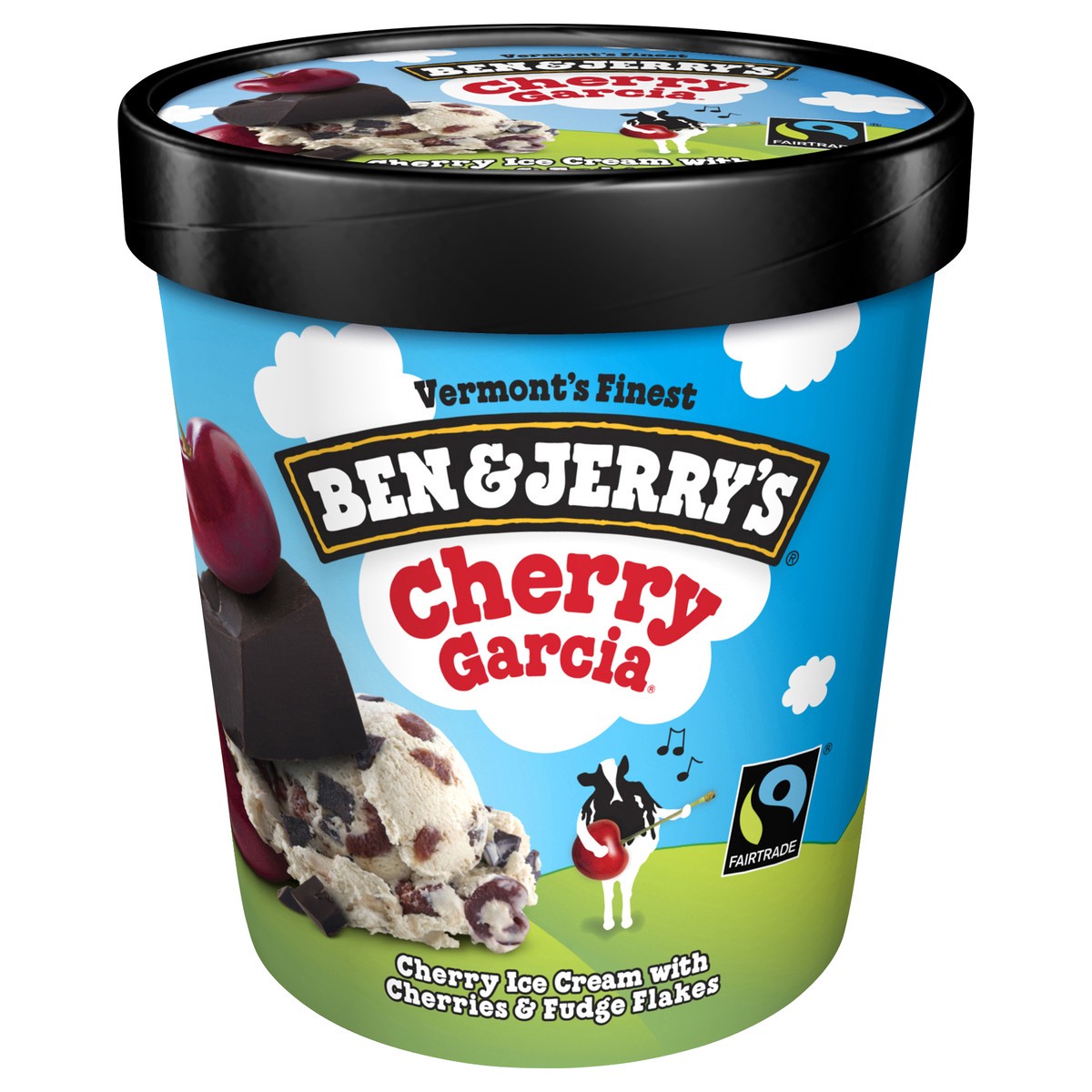 slide 1 of 3, Ben & Jerry's Ice Cream Cherry Garcia 16 oz, 1 pint