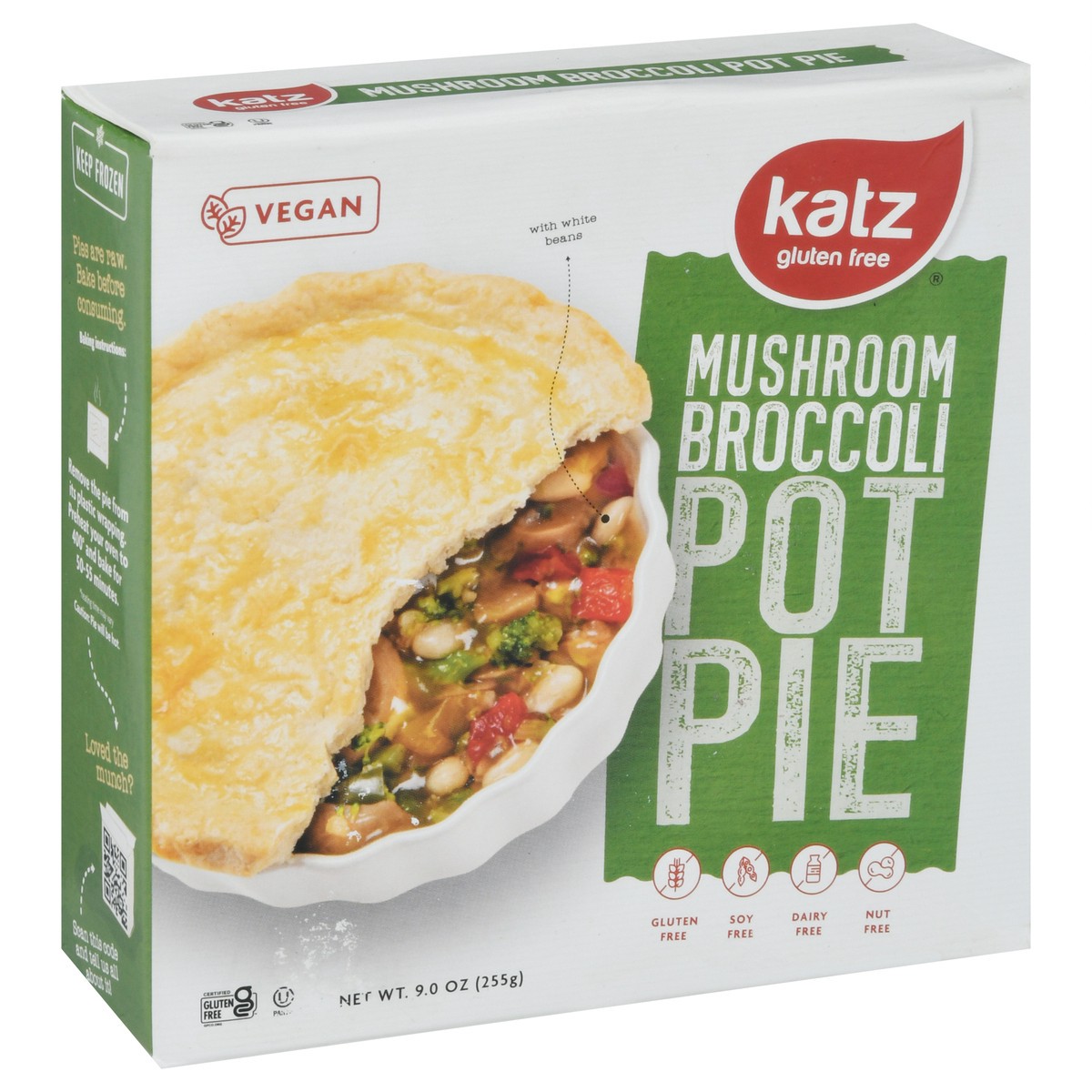 slide 5 of 9, Katz Gluten Free Mushroom Broccoli Pot Pie 9.0 oz, 9 oz