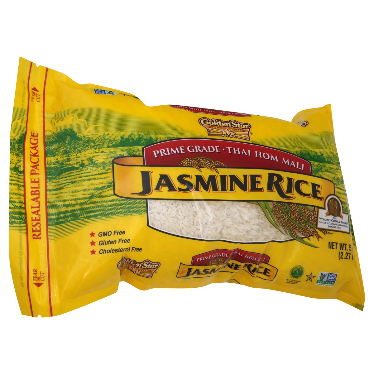slide 10 of 11, Golden Star Prime Grade Thai Hom Mali Jasmine Rice 5 lb, 5 lb