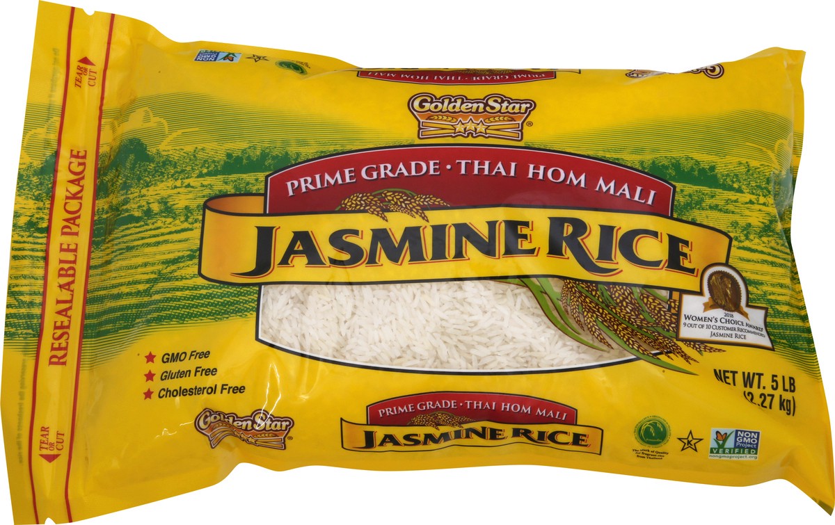 slide 9 of 11, Golden Star Prime Grade Thai Hom Mali Jasmine Rice 5 lb, 5 lb