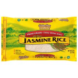 Golden Star Prime Grade Thai Hom Mali Jasmine Rice 5 lb