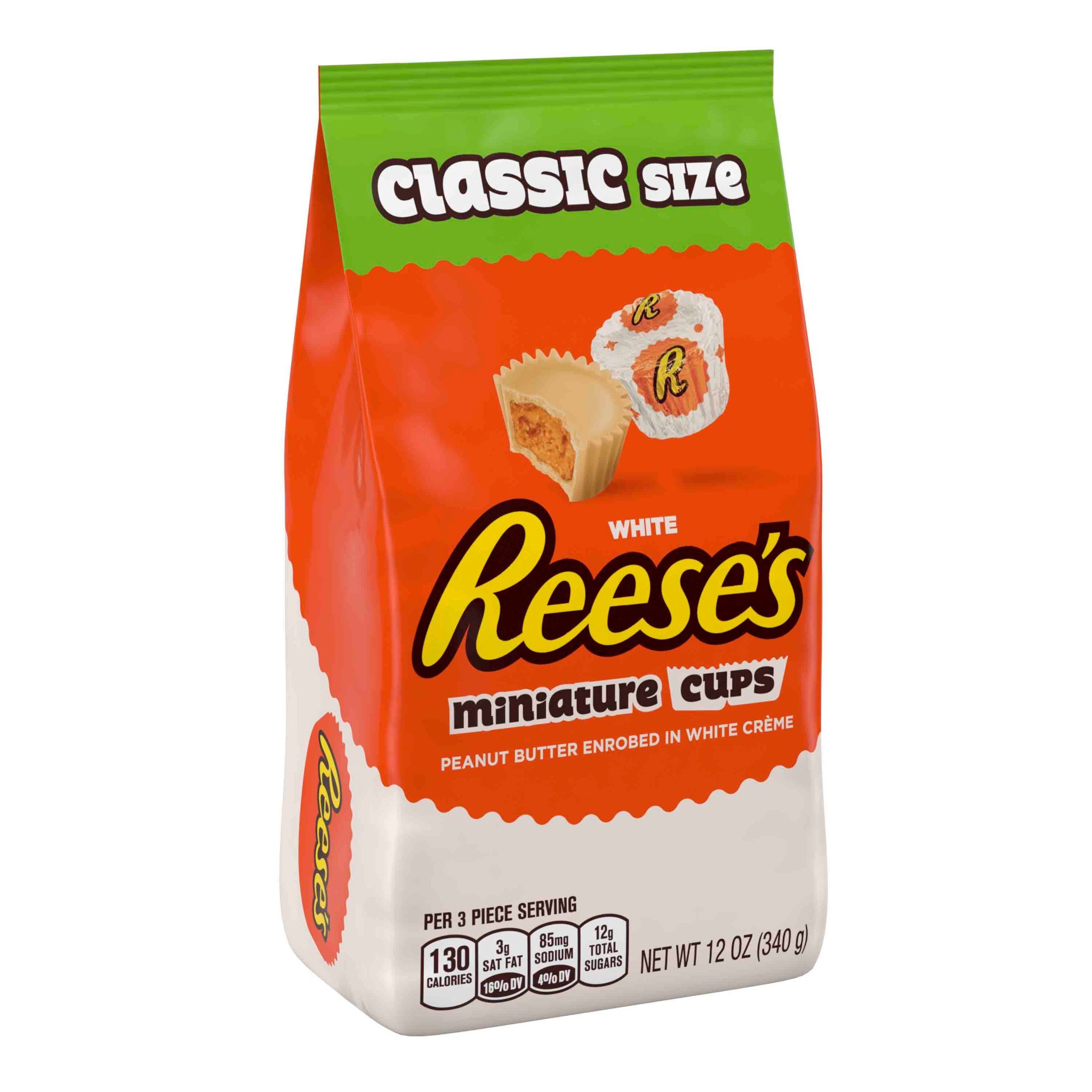 slide 1 of 6, Reese's White Miniature Cups , 12 oz