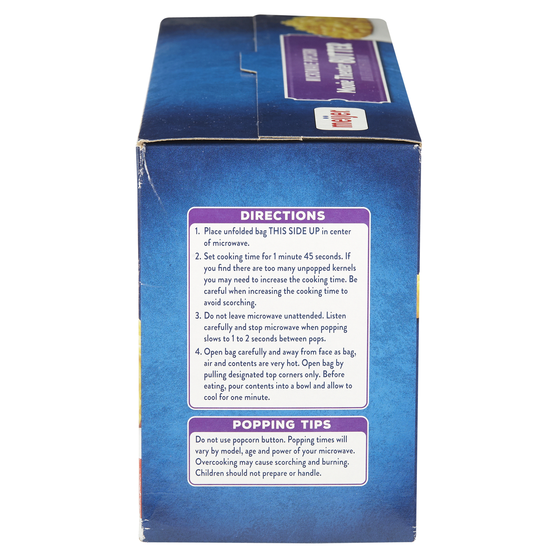 slide 8 of 29, Meijer Movie Theater Butter Microwave Popcorn., 24 ct, 61.2 oz