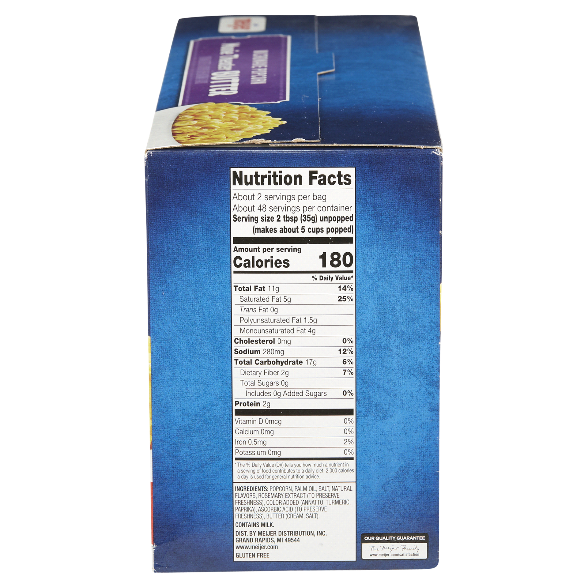 slide 3 of 29, Meijer Movie Theater Butter Microwave Popcorn., 24 ct, 61.2 oz