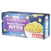 slide 6 of 29, Meijer Movie Theater Butter Microwave Popcorn., 24 ct, 61.2 oz