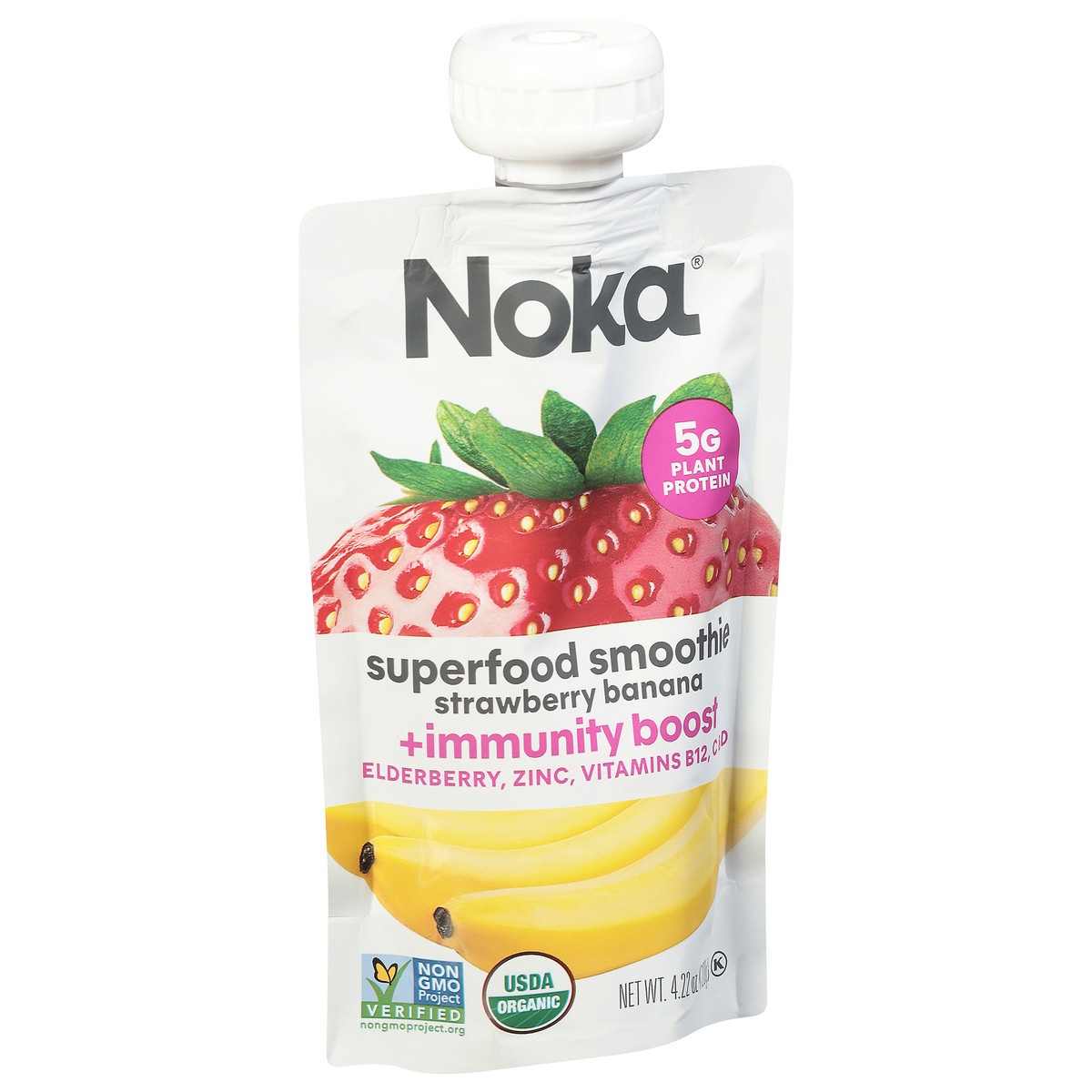 slide 8 of 9, NOKA Strawberry Banana Superfood Smoothie 4.22 oz, 4.22 oz