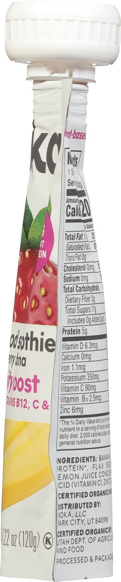 slide 9 of 9, NOKA Strawberry Banana Superfood Smoothie 4.22 oz, 4.22 oz