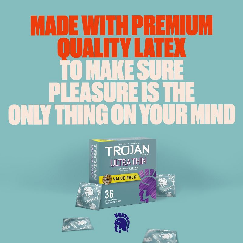 slide 2 of 9, Trojan Value Pack Ultra Thin Condoms 36 ea, 36 ct